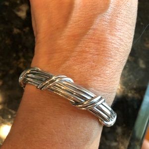 Solid Sterling silver cuff bracelet